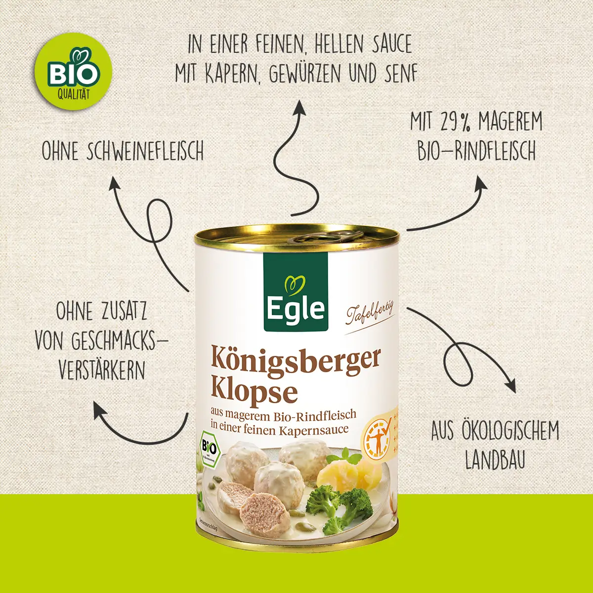 BIO Königsberger Klopse, 400 g