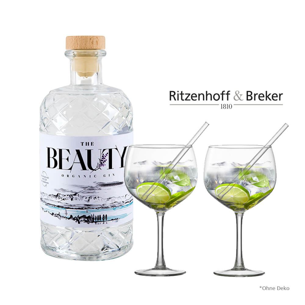 Bio Gin „The Beauty“ + Cocktail-Set