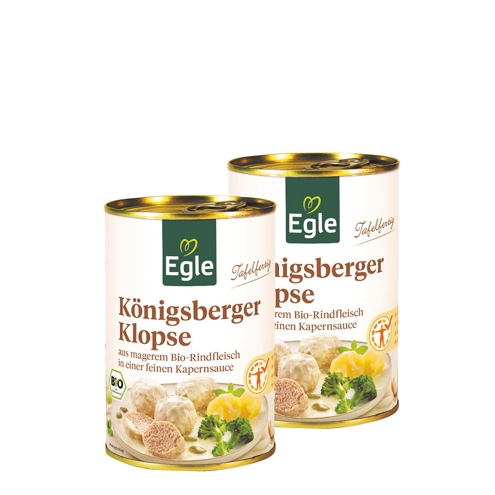 Bio Königsberger Klopse, 2 x 400 g – Doppelpack
