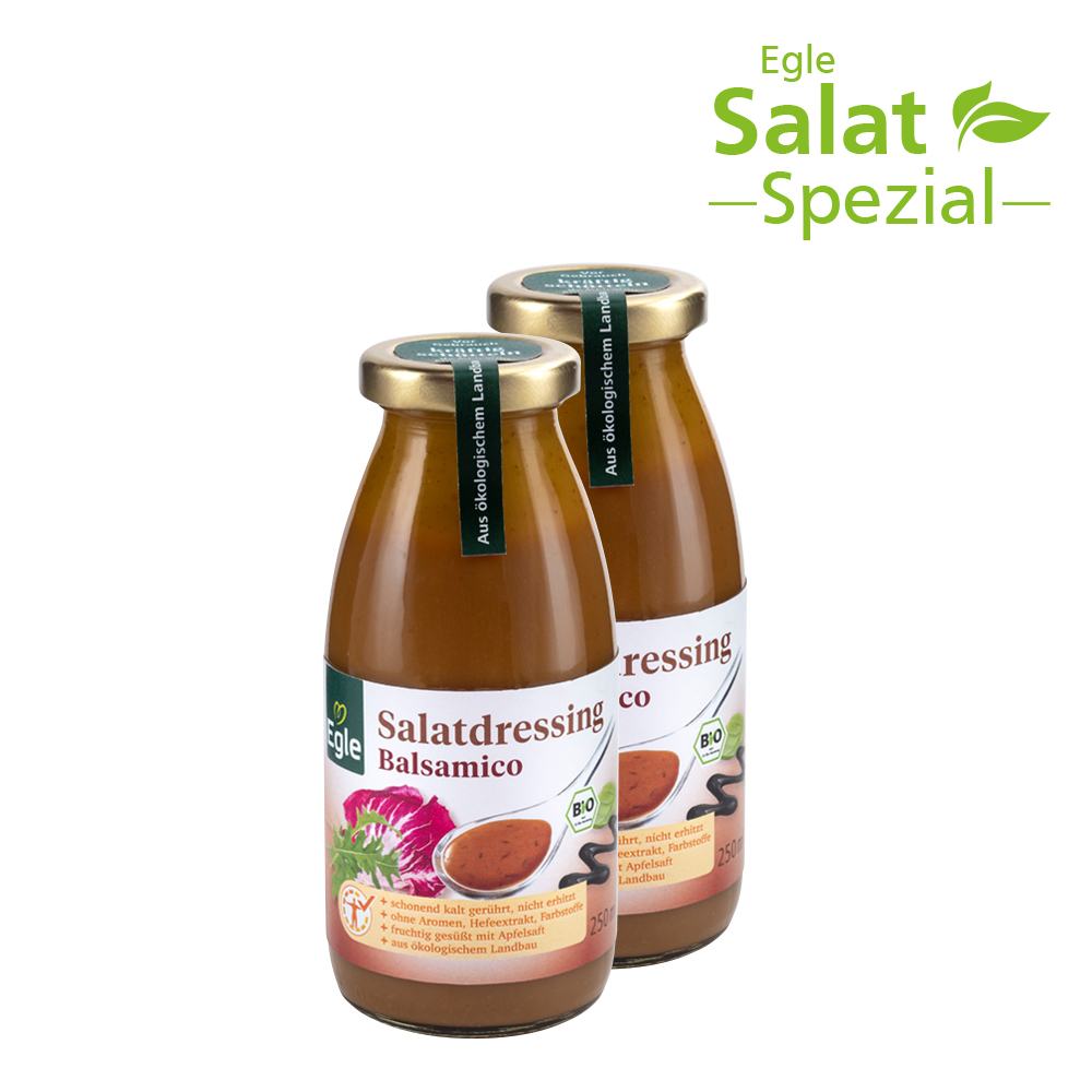 Bio Salatdressing Balsamico, 2 x 250 ml – zum Aktionspreis
