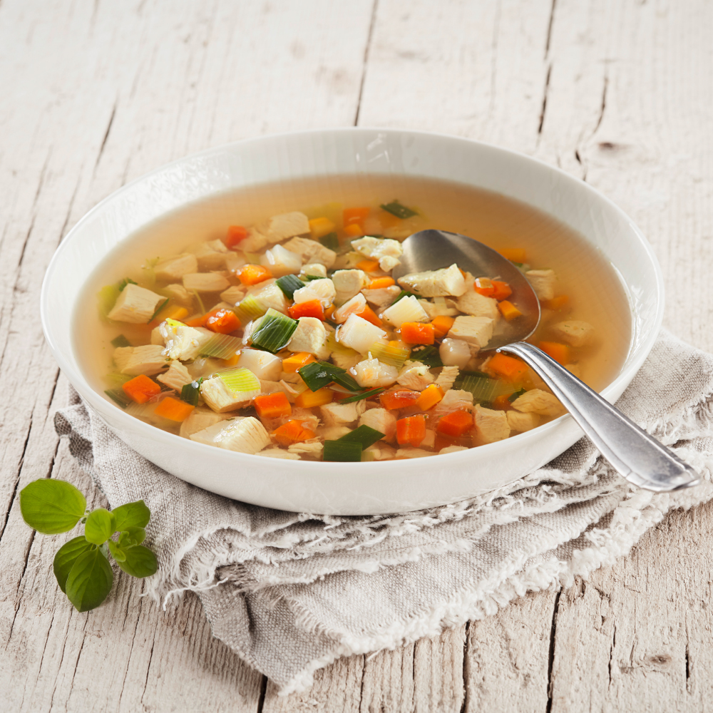 Bio Hühnersuppe mit Gemüse 350 ml Bio Hühnersuppe mit Gemüse 350 ml