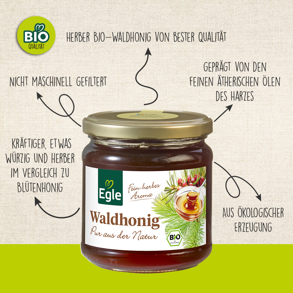 BIO Waldhonig, 500 g