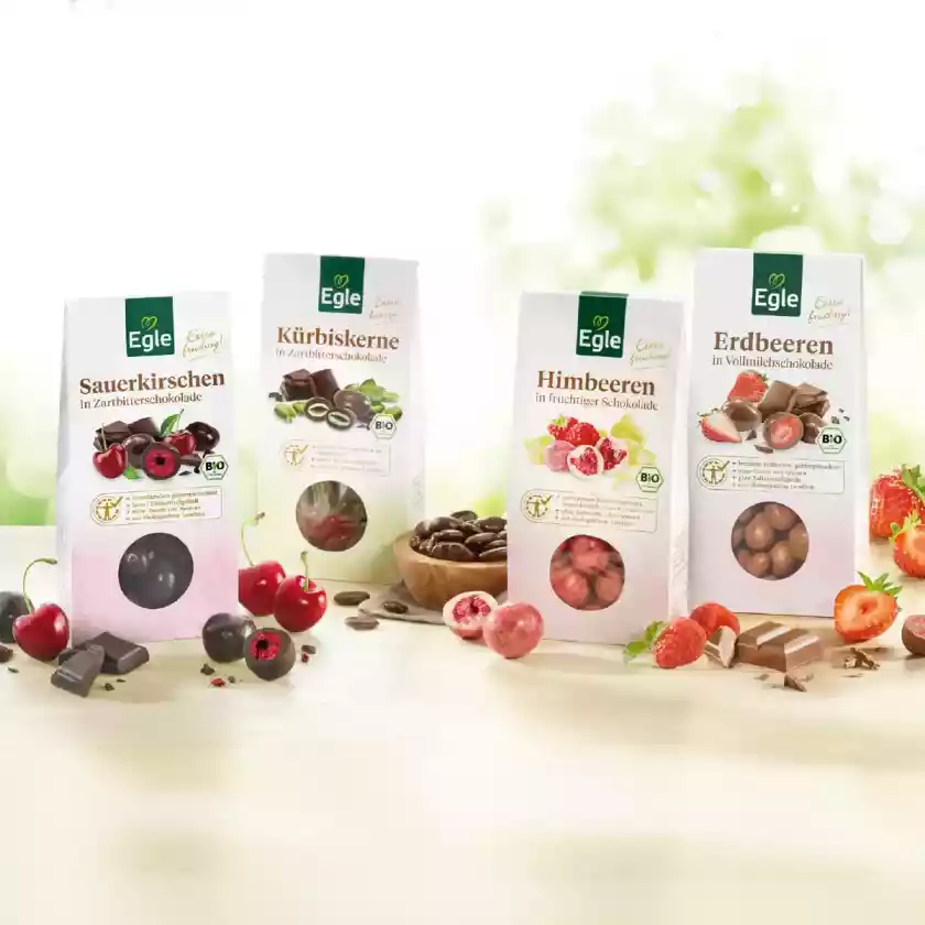 BIO Kürbiskerne in Zartbitterschokolade, 2 x 90 g