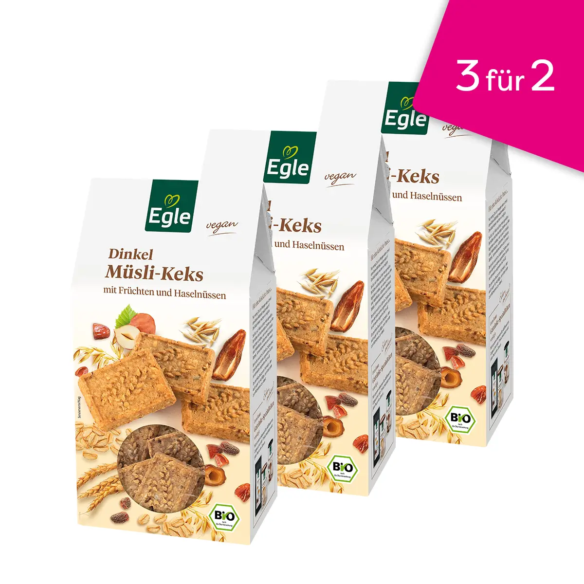 Bio Dinkel Müsli-Kekse, 3 für 2