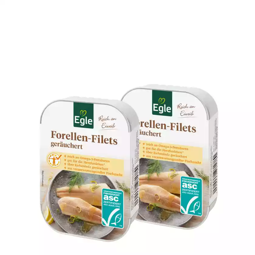 Forellenfilets geräuchert, 2 x 110 g