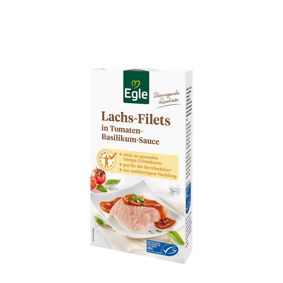Wildlachs-Filets in Tomaten-Basilikum-Sauce, 190 g 