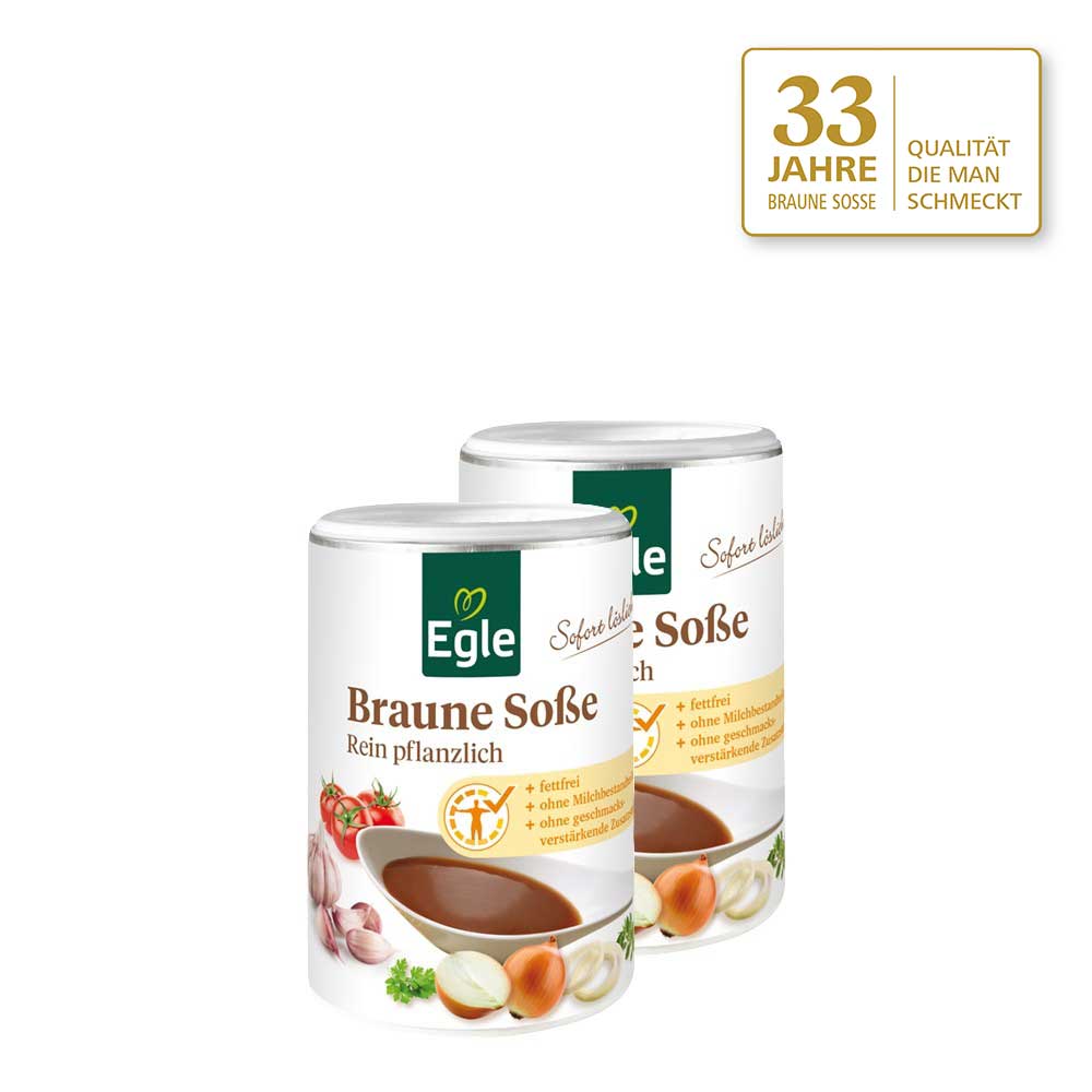 Braune Soße 2 x 150 g - Jubiläums Angebot Braune Soße 2 x 150 g - Jubiläums Angebot