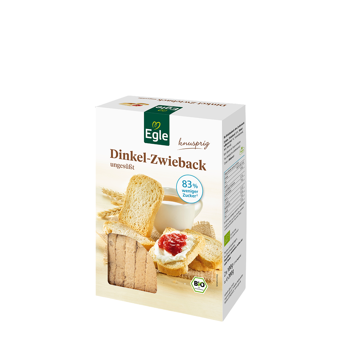 BIO Dinkel-Zwieback, 200 g