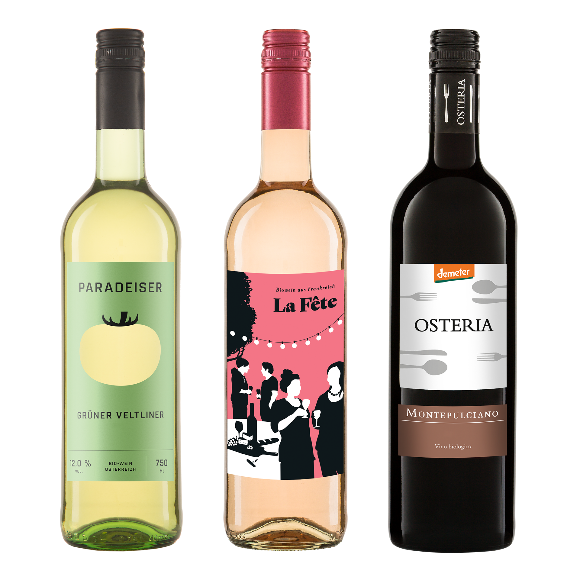 Sommer Wein-Paket, 3 x 0,75 l
