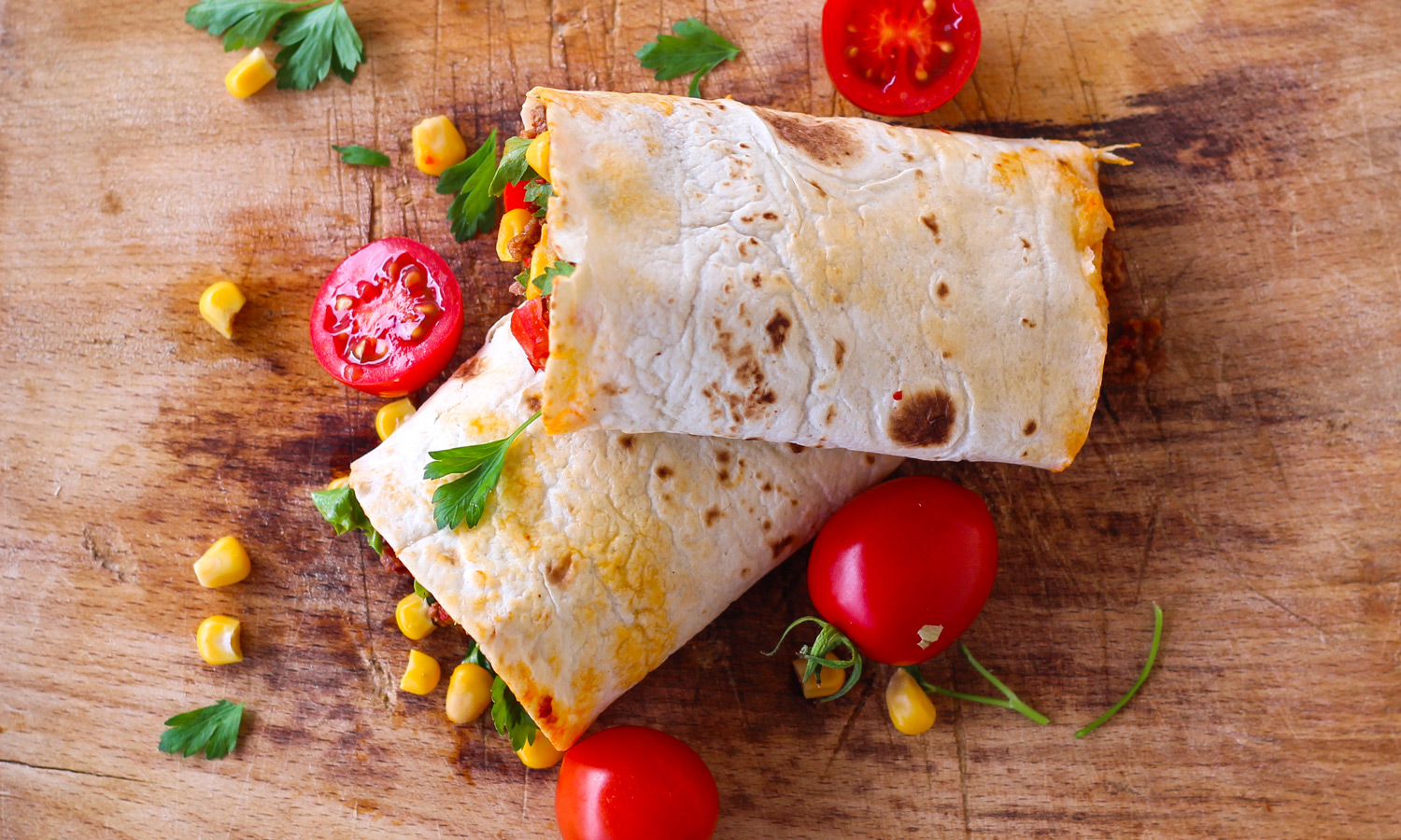 Veggie Wraps mit Hack