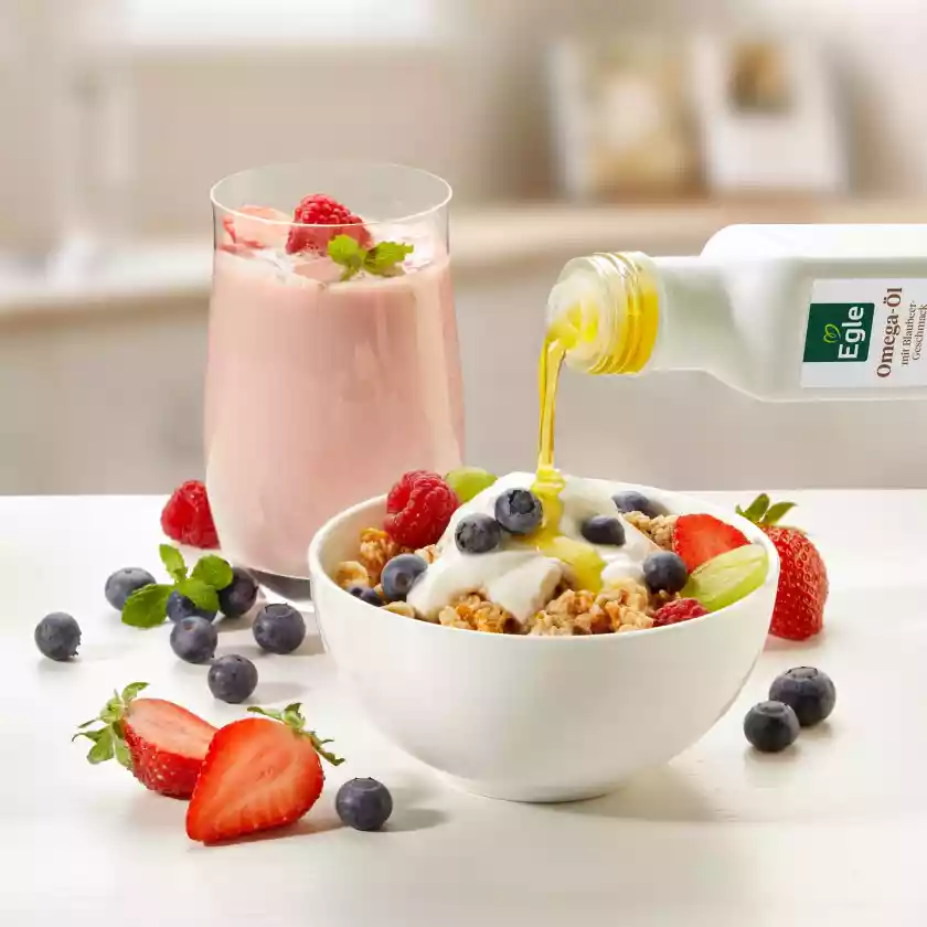 BIO Omega-Öl mit Blaubeergeschmack, 100 ml