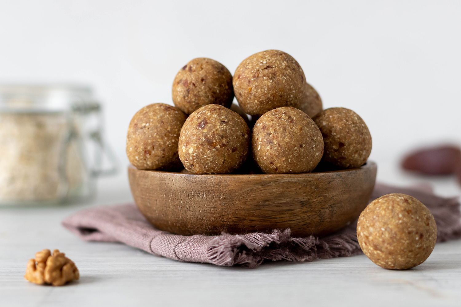 Rezept: Müslibällchen Nuss (Energy Balls)