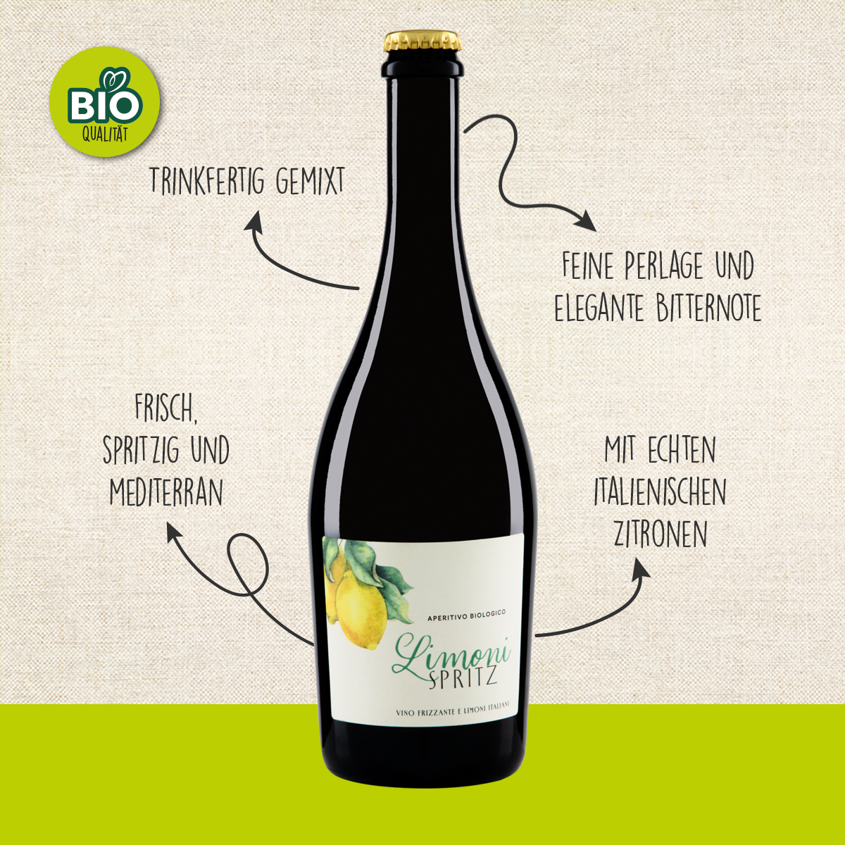 BIO Limoni Spritz Aperitivo Frizzante 0,75 l