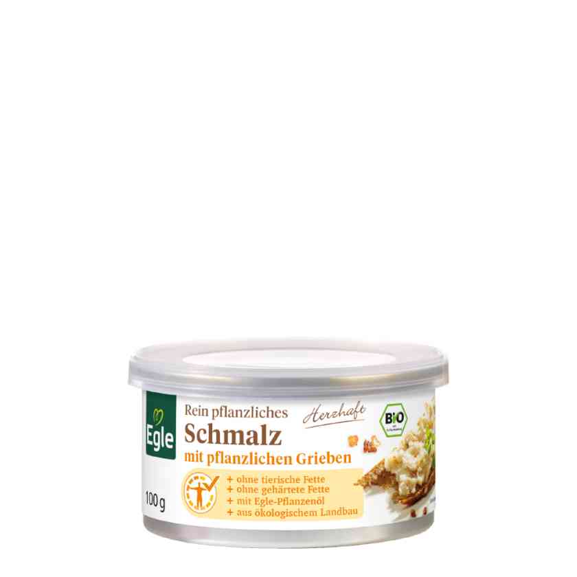 BIO Pflanzliches Schmalz mit pflanzlichen Grieben, 100 g