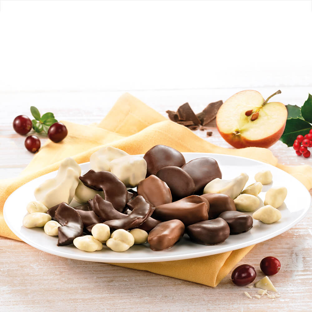 Egle Trockenfrucht-Leckerbissen in Schokolade
