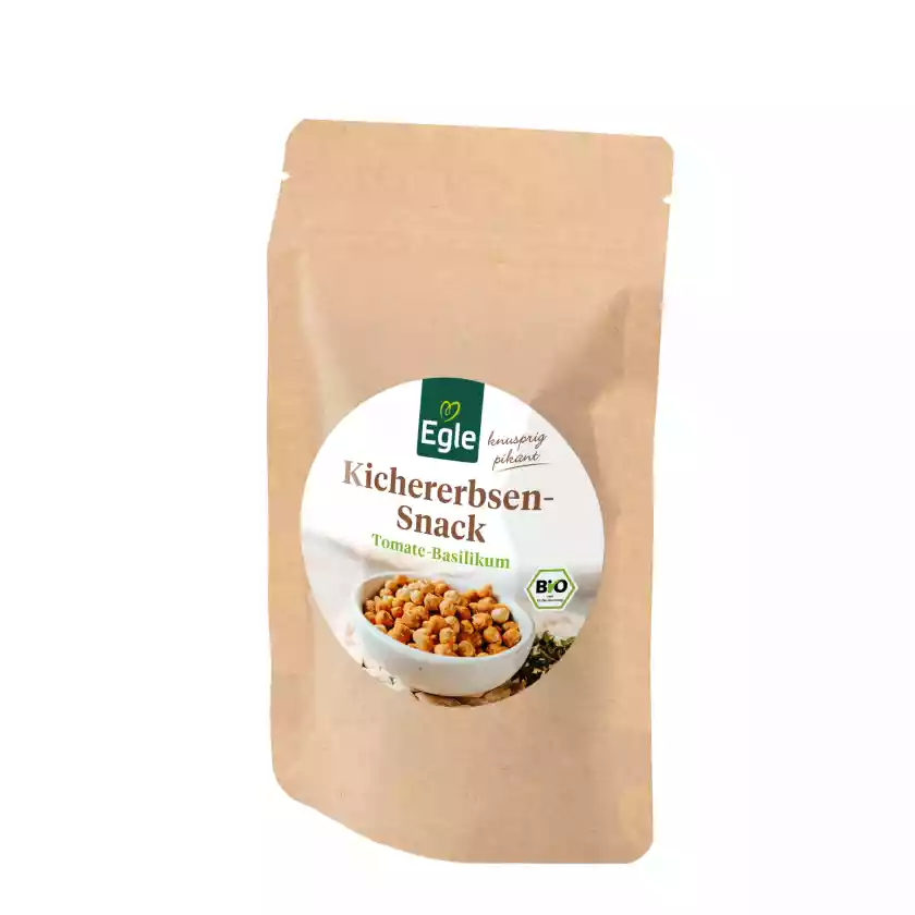 BIO Kichererbsen-Snack Tomate-Basilikum, 90 g