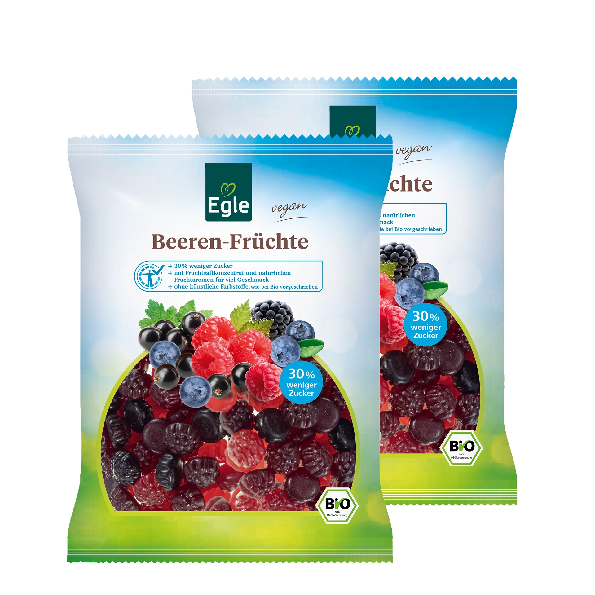Vegane Bio Beeren-Früchte, 2 x 250 g