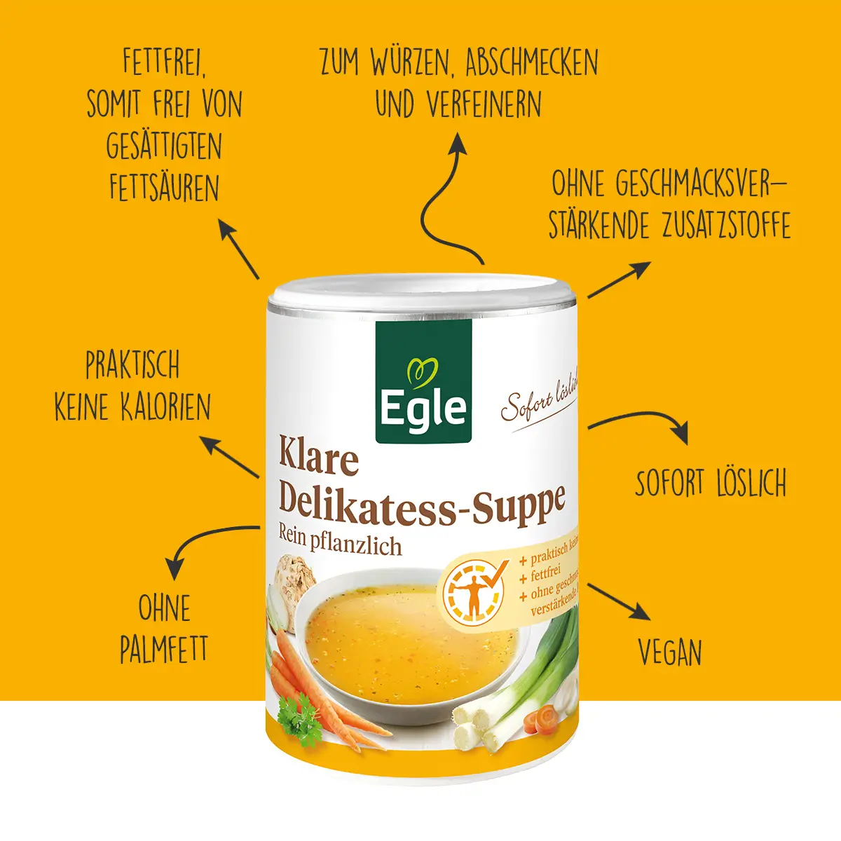 Klare Delikatess-Suppe, 200 g