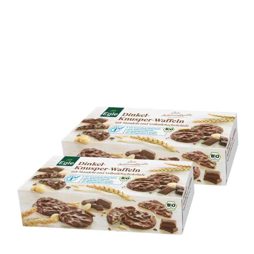 BIO Dinkel-Knusper-Waffeln, 2 x 100 g