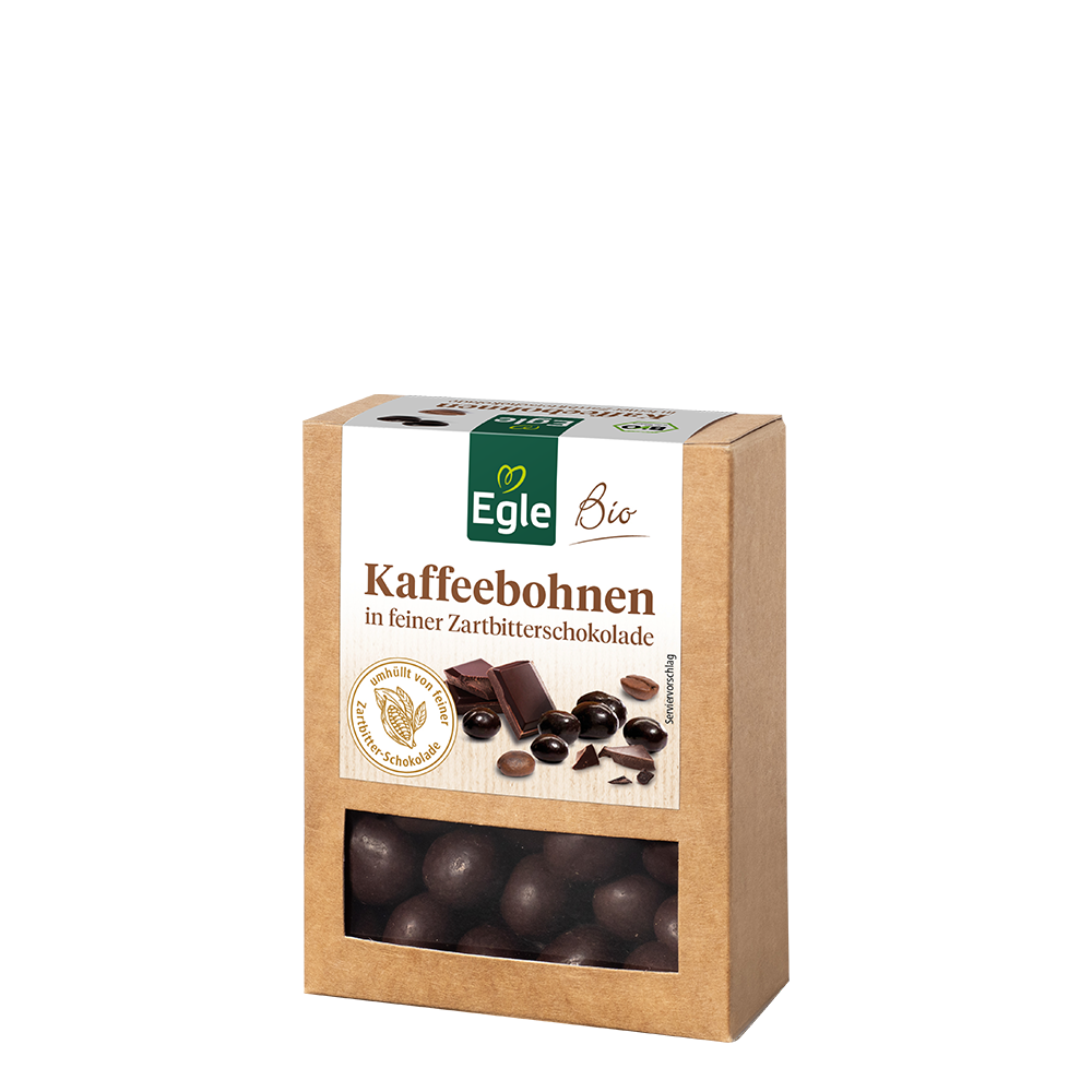 BIO Kaffeebohnen in Zartbitterschokolade, 75 g