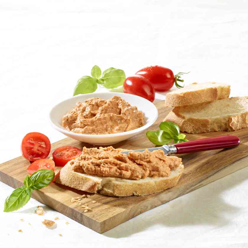 BIO Vegetarische Streichcreme Tomate-Basilikum, 2 x 180 g