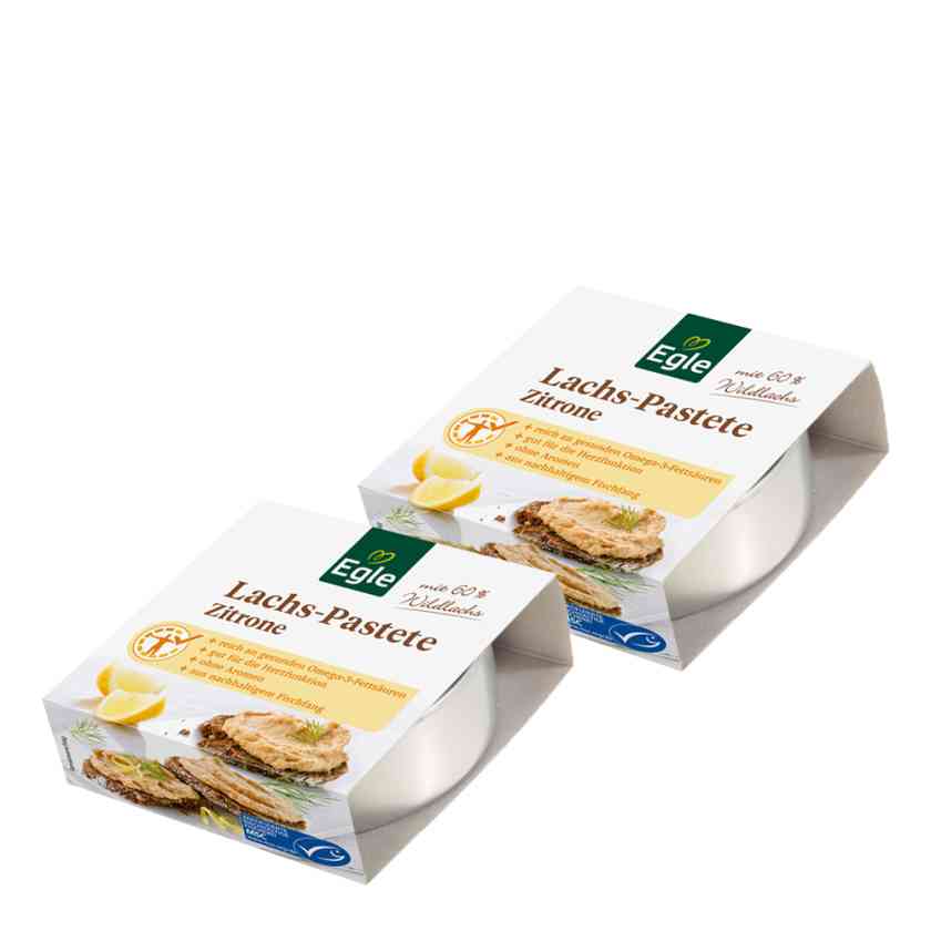 Lachspastete Zitrone, 2 x 100 g