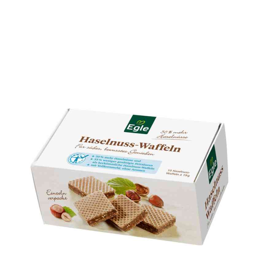 Haselnusswaffeln, 10 x 19 g