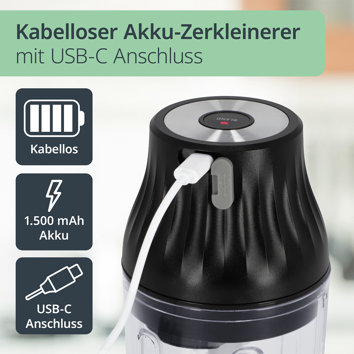 Akku-Mini-Zerkleinerer