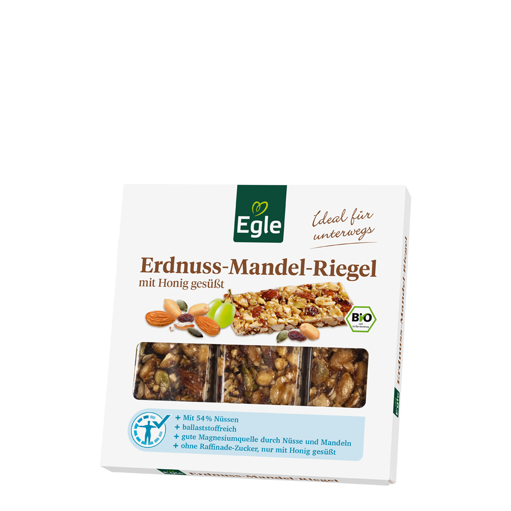 Bio Erdnuss-Mandel-Riegel, 3 x 25 g - Neukunden-Aktion