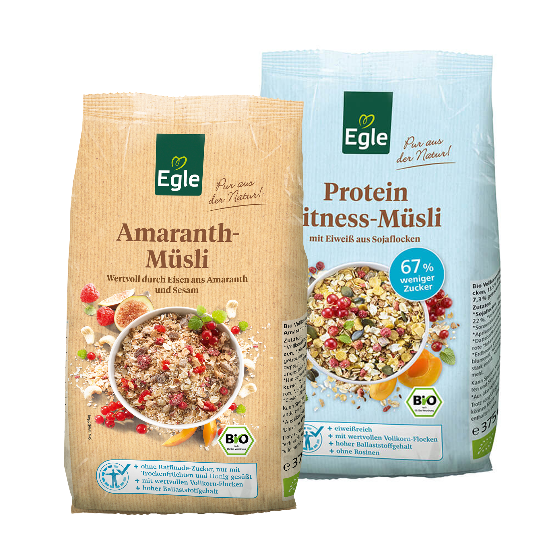 Bio Müsli-Paket, 2 x 375 g