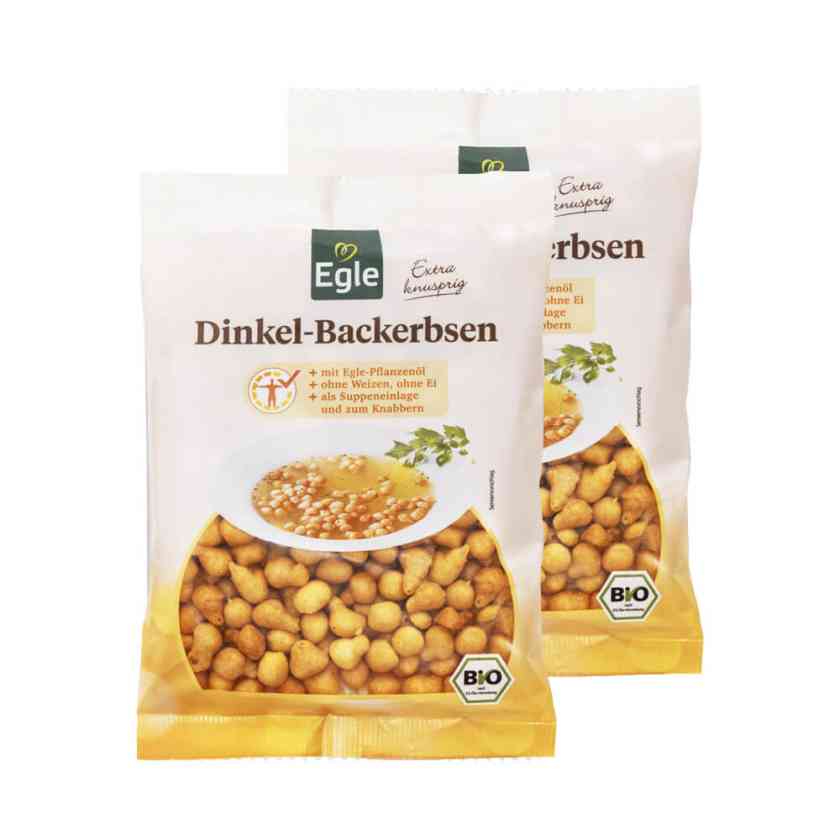 BIO Dinkel-Backerbsen, 2 x 100 g
