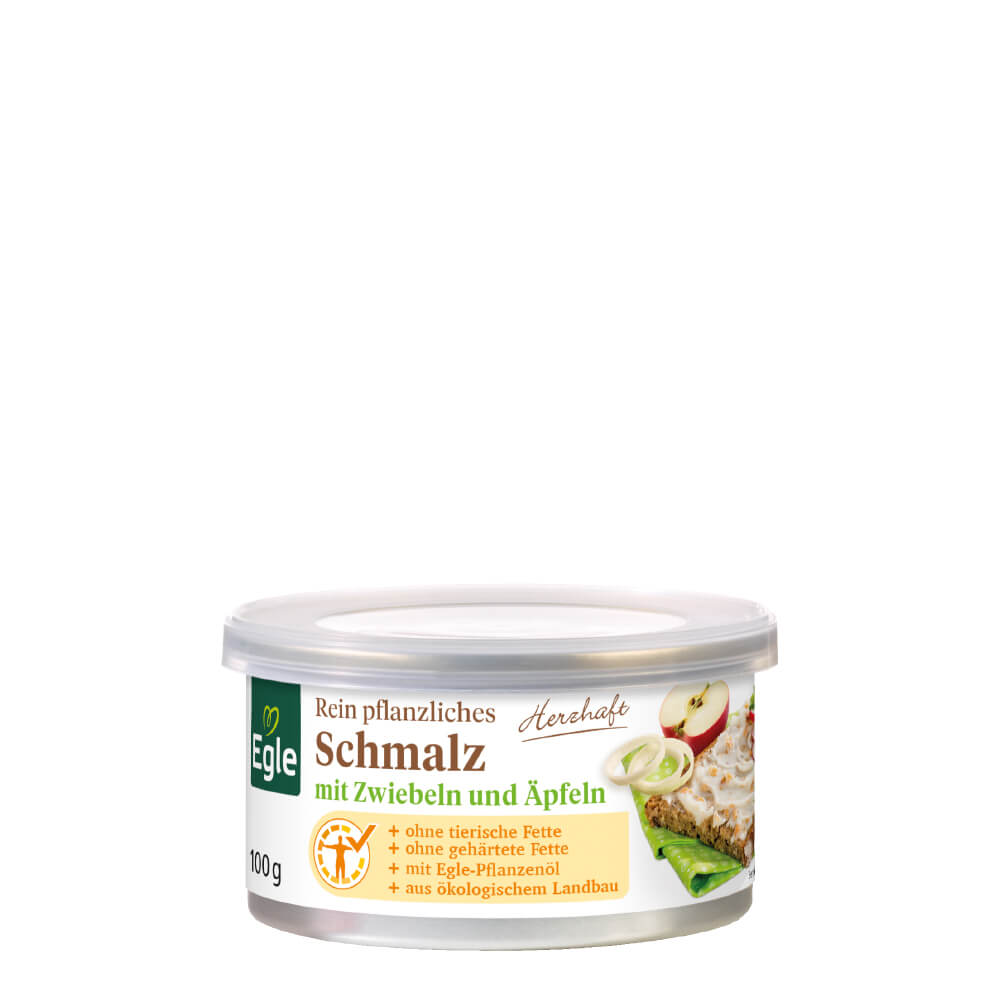 Pflanzliches Bio Schmalz mit Zwiebeln und Äpfeln, 100 g - Neukunden-Aktion