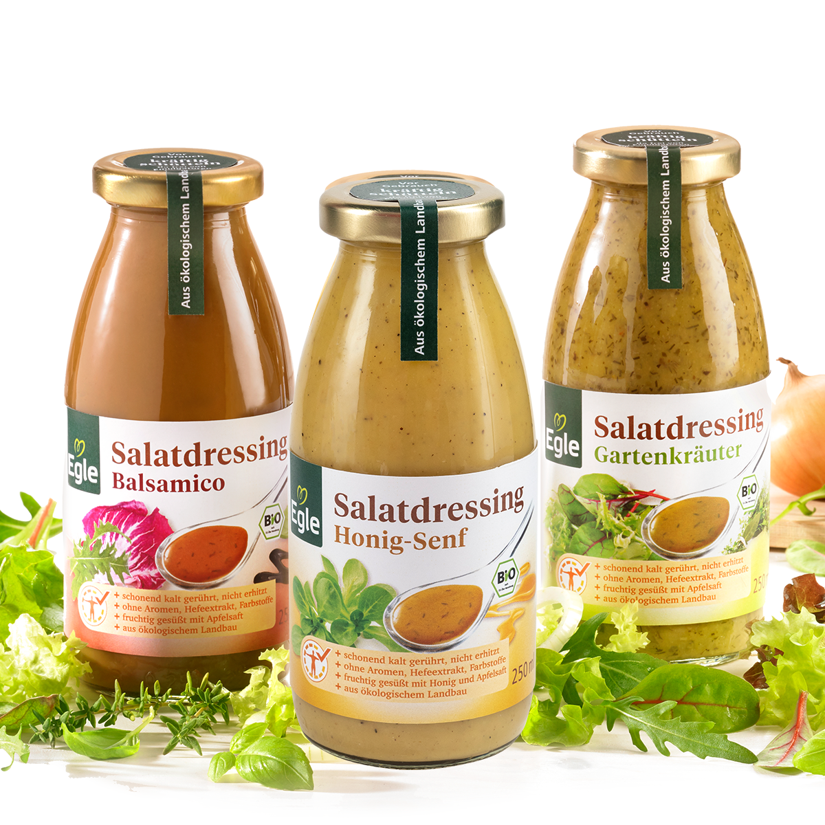 BIO Salatdressing Honig-Senf, 2 x 250 ml