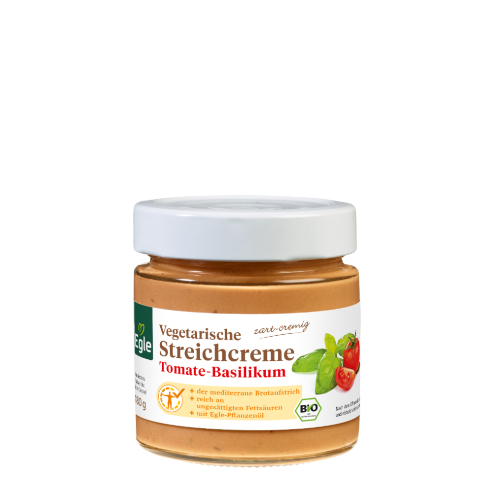 Vegetarische Bio Streichcreme Tomate-Basilikum, 180 g - Neukunden-Aktion