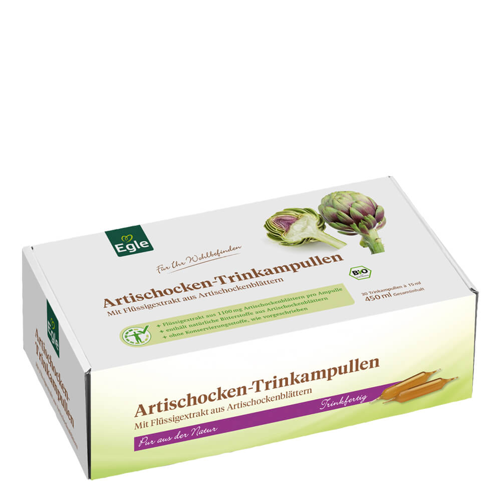 Bio Artischocken-Trinkampullen 30 x 15 ml