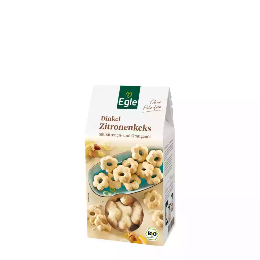 BIO Dinkel-Zitronenkekse, 150 g