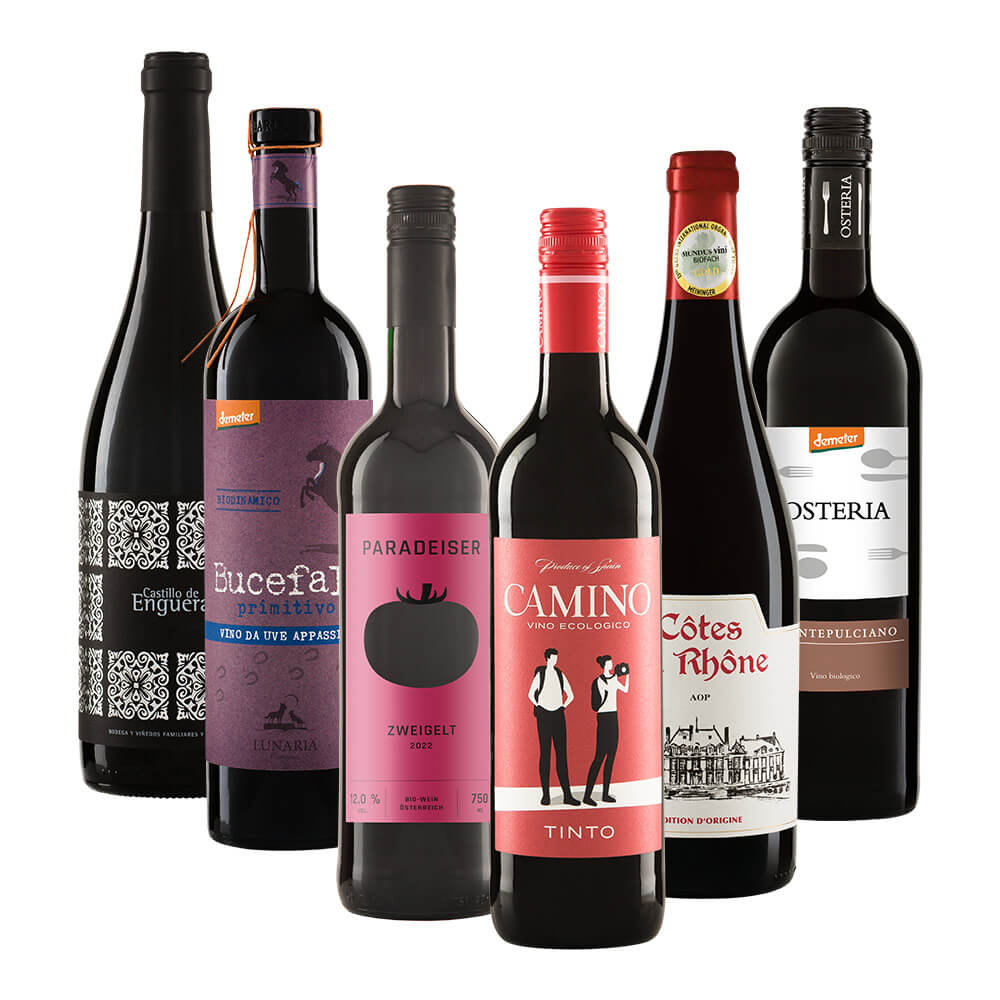 Bio Winter-Rotwein-Paket, 6 x 0.75 l - Aktion
