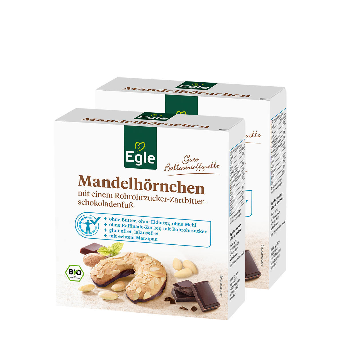 BIO Mandelhörnchen, 4 x 75 g