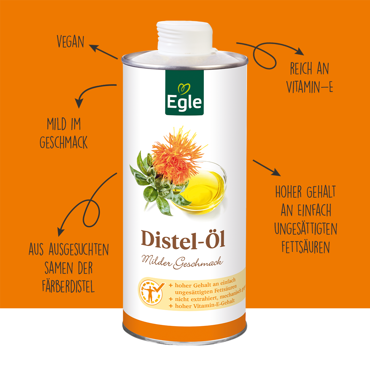 Distelöl, 0,75 l