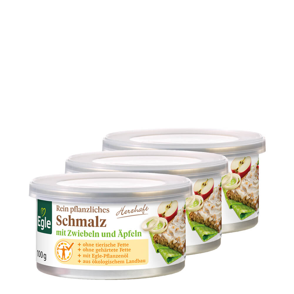 Veganes Schmalz mit Äpfeln und Zwiebeln