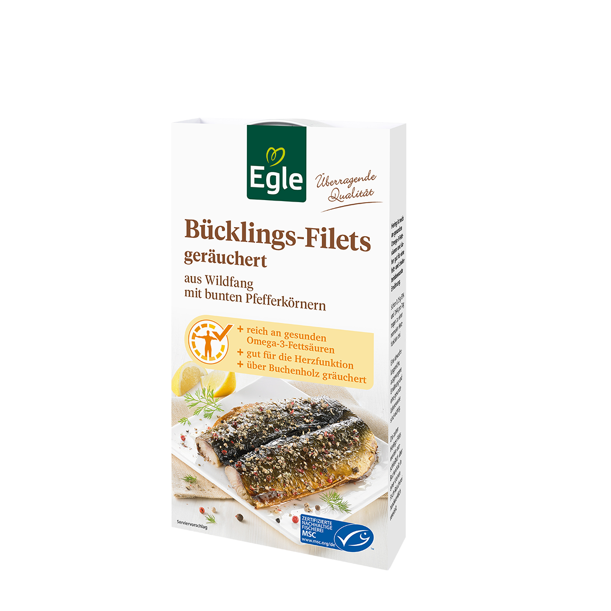 Bücklingsfilets geräuchert, 190 g