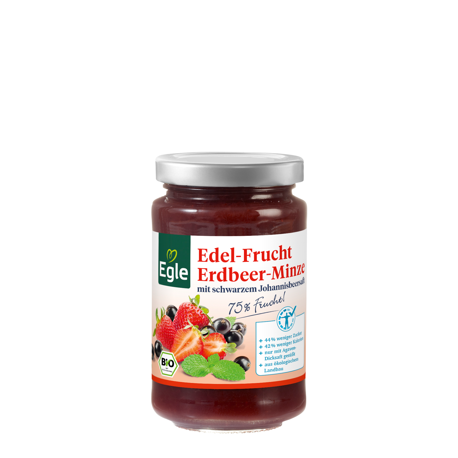 Bio Edel-Frucht Erdbeere-Minze, 250 g