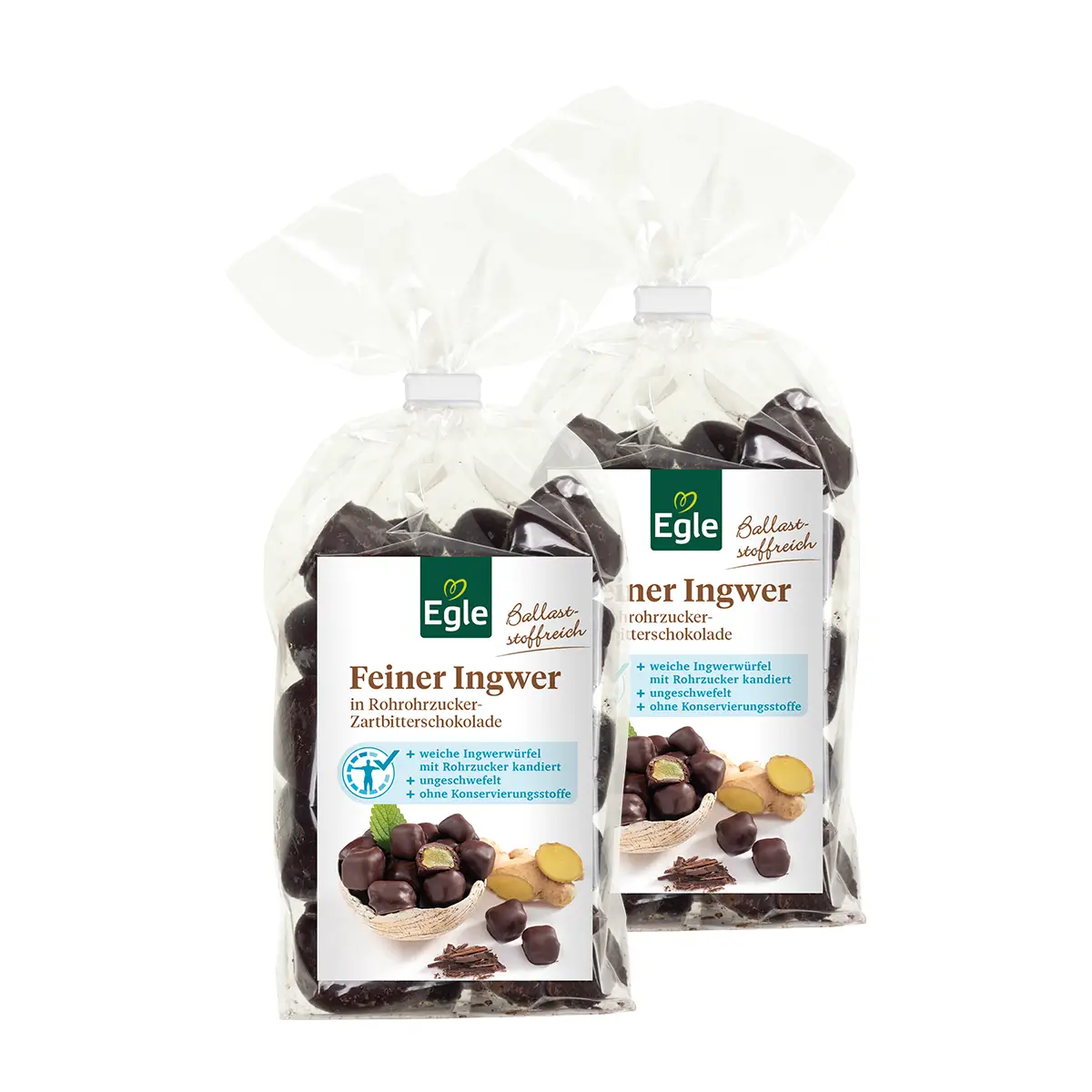 Ingwer in Schokolade, 2 x 250 g