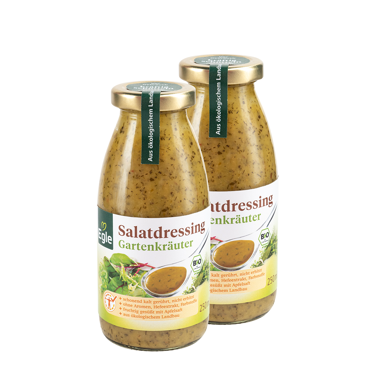 Bio Salatdressing Gartenkräuter, 2 x 250 ml