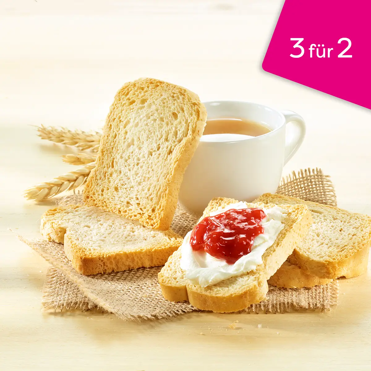 Bio Dinkel-Zwieback, 3 für 2