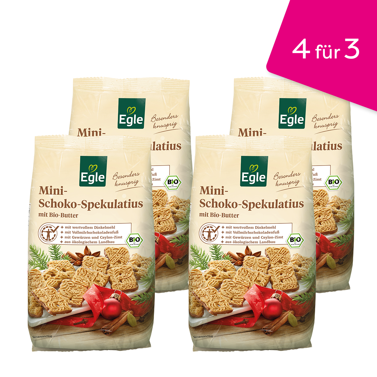Mini-Schoko-Spekulatius, 4 für 3