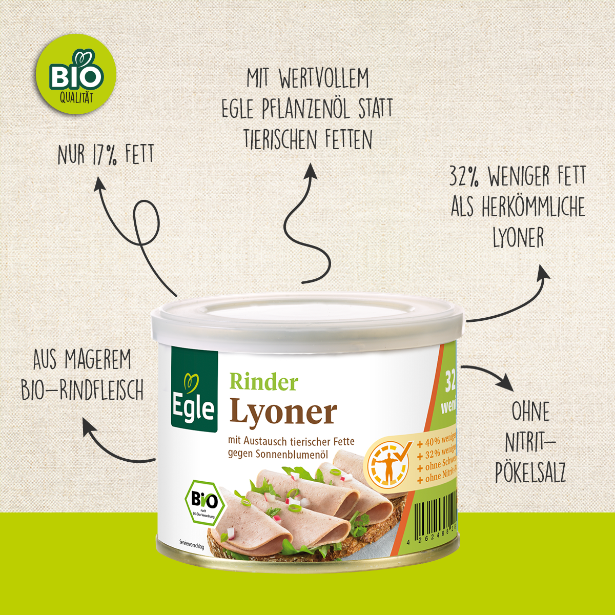 BIO Rinder-Lyoner, 200 g