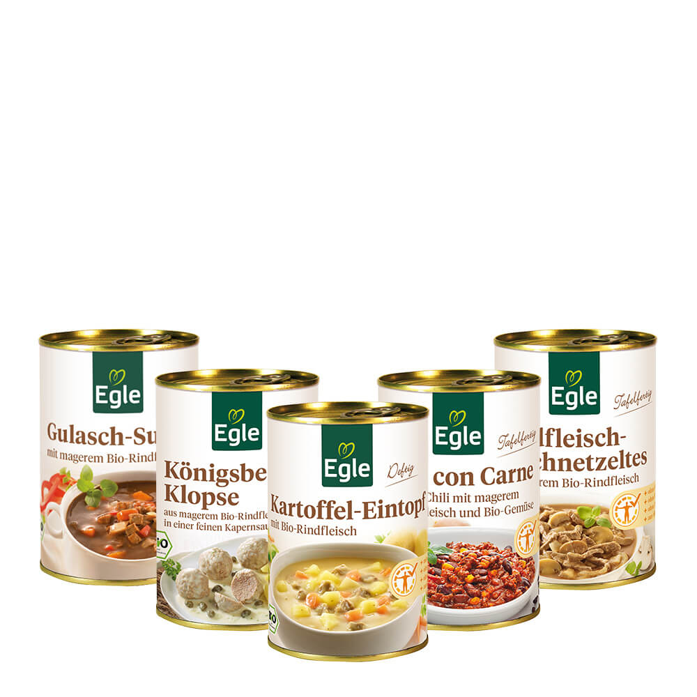 Bio Fertigmahlzeiten-Paket, 5 x 400 g