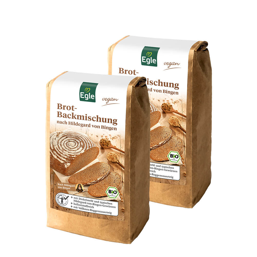 Bio Brotbackmischung nach Hildegard von Bingen, 2 x 500 g - Aktion