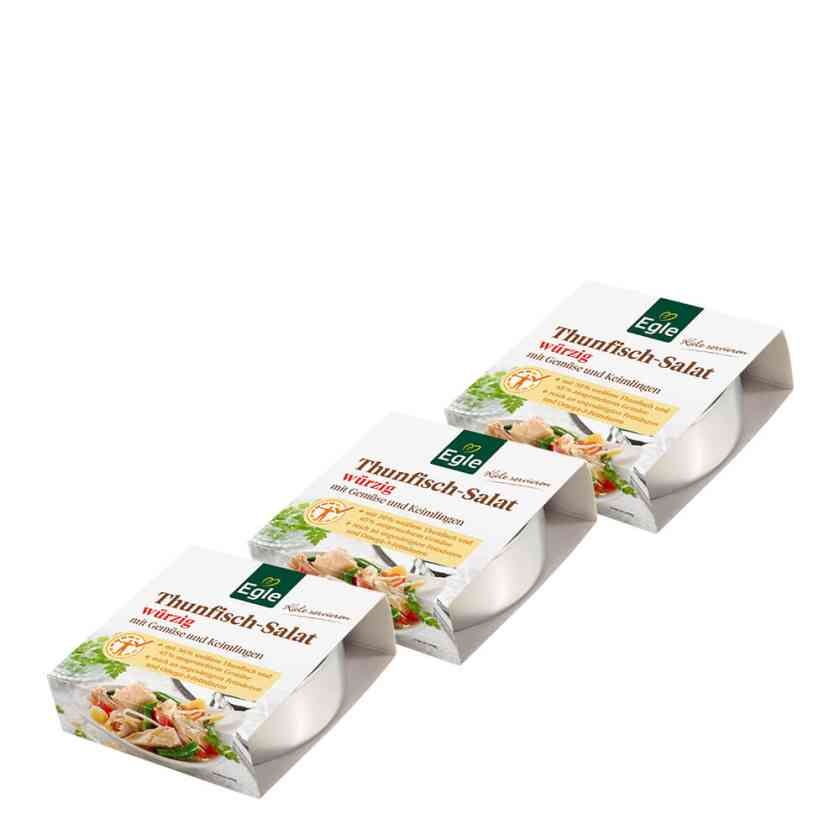 Thunfischsalat würzig, 3 x 190 g